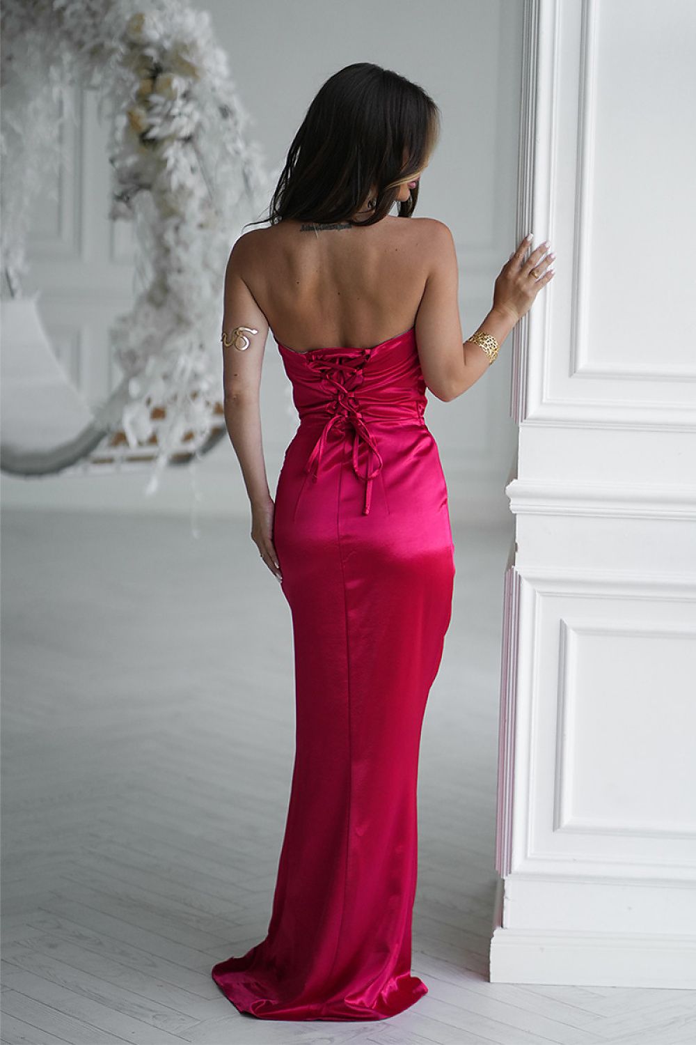 Robe longue model 219708 Bicotone