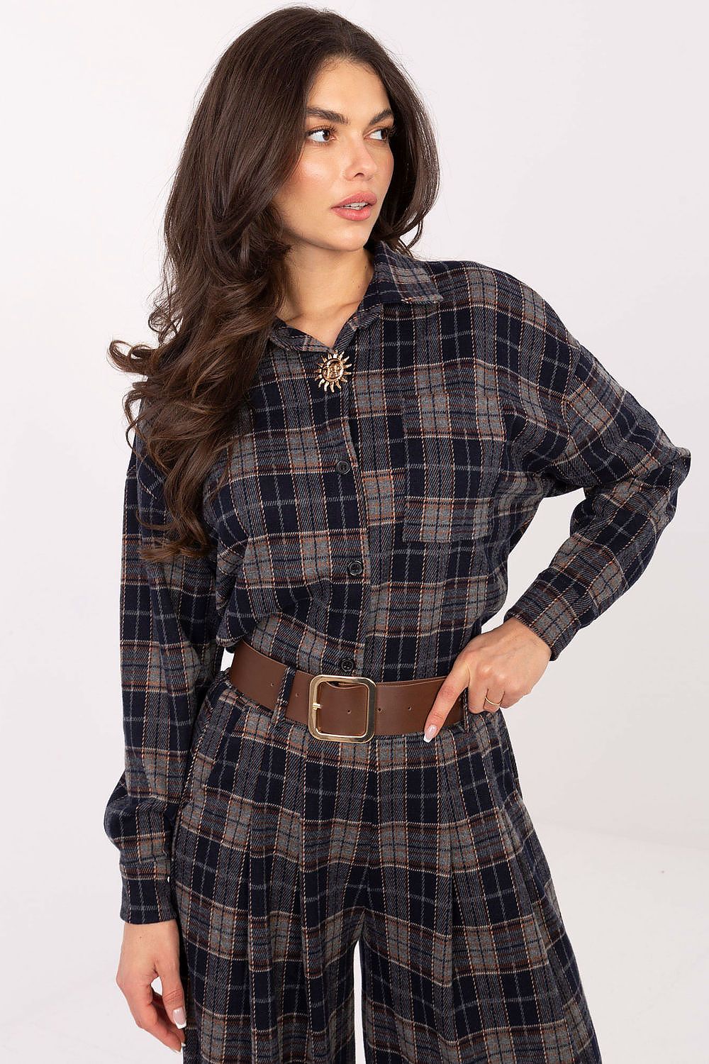 Chemise manche longue model 220040 Italy Moda