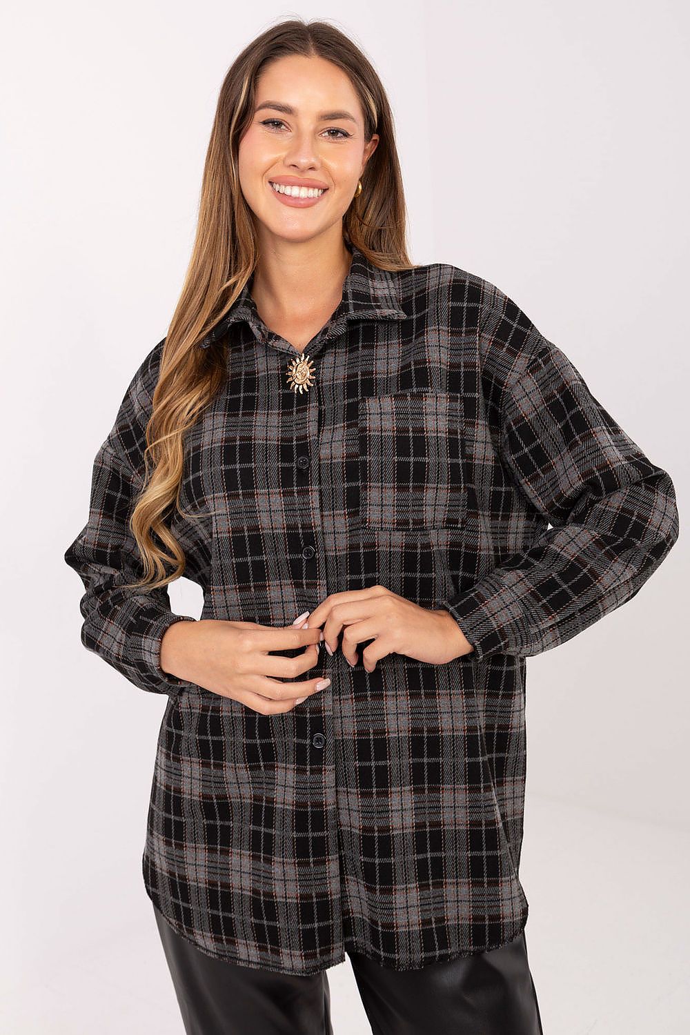 Chemise manche longue model 220040 Italy Moda