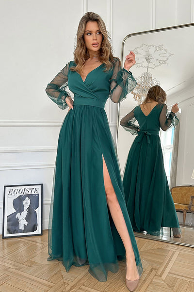  Robe longue model 220099 Bicotone 