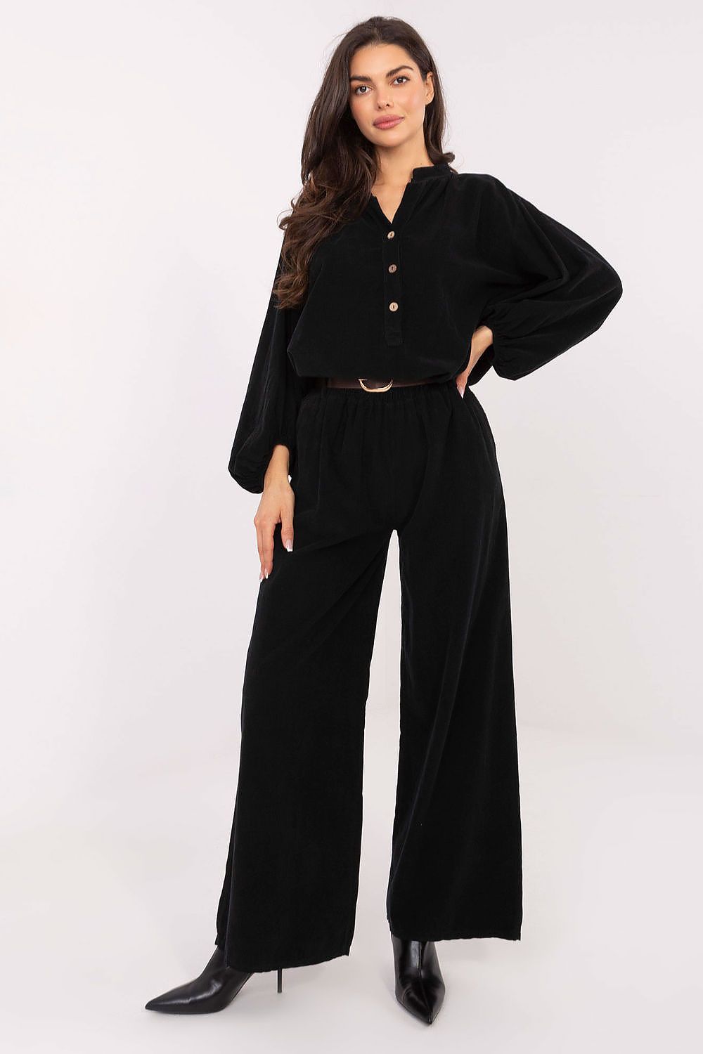  Pantalon en velours côtelé model 220280 Italy Moda 