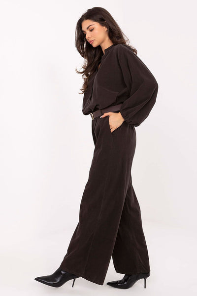  Pantalon en velours côtelé model 220282 Italy Moda 