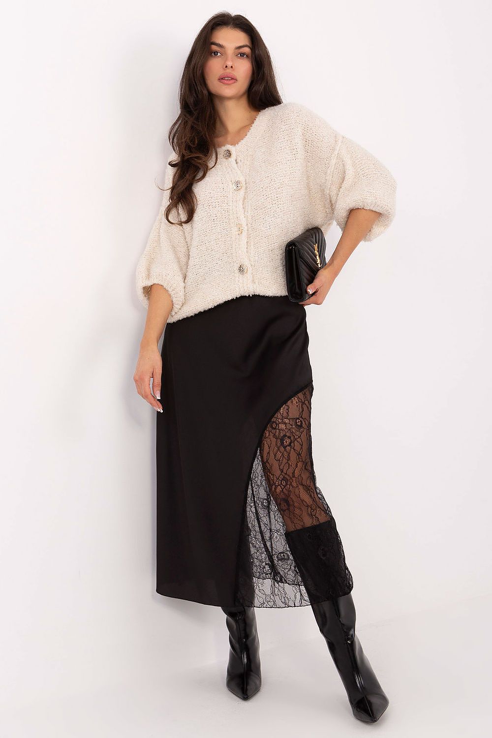 Jupe en dentelle model 220428 Rue Paris
