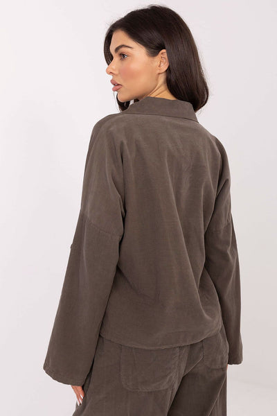  Chemise manche longue model 220824 Italy Moda 
