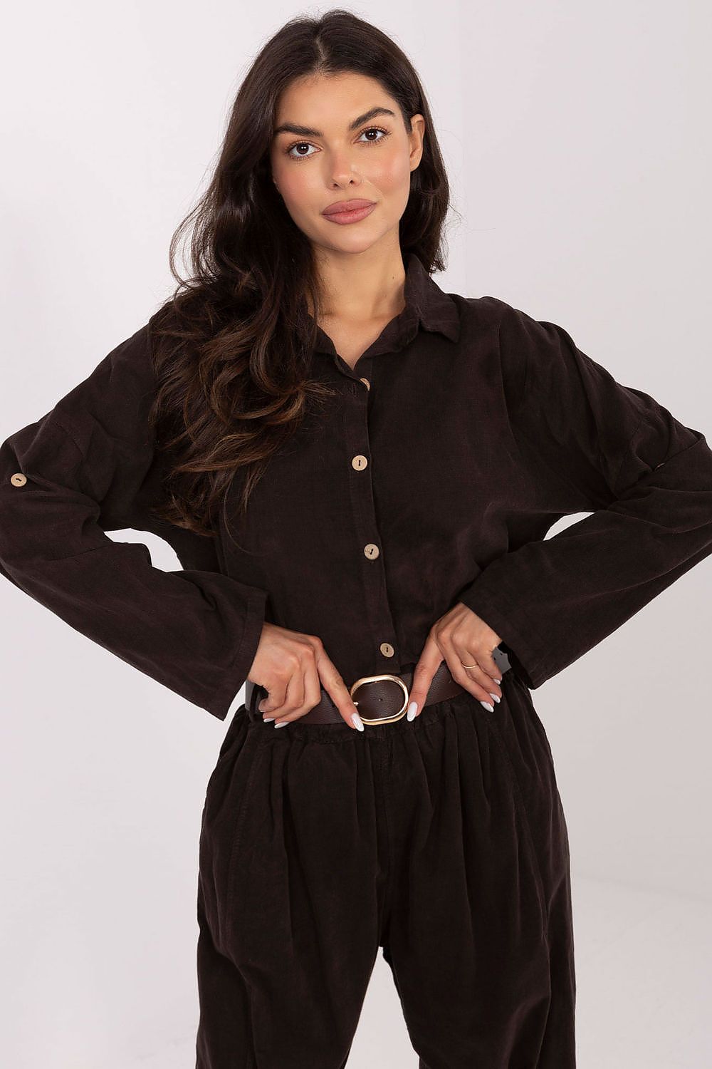 Chemise manche longue model 220822 Italy Moda