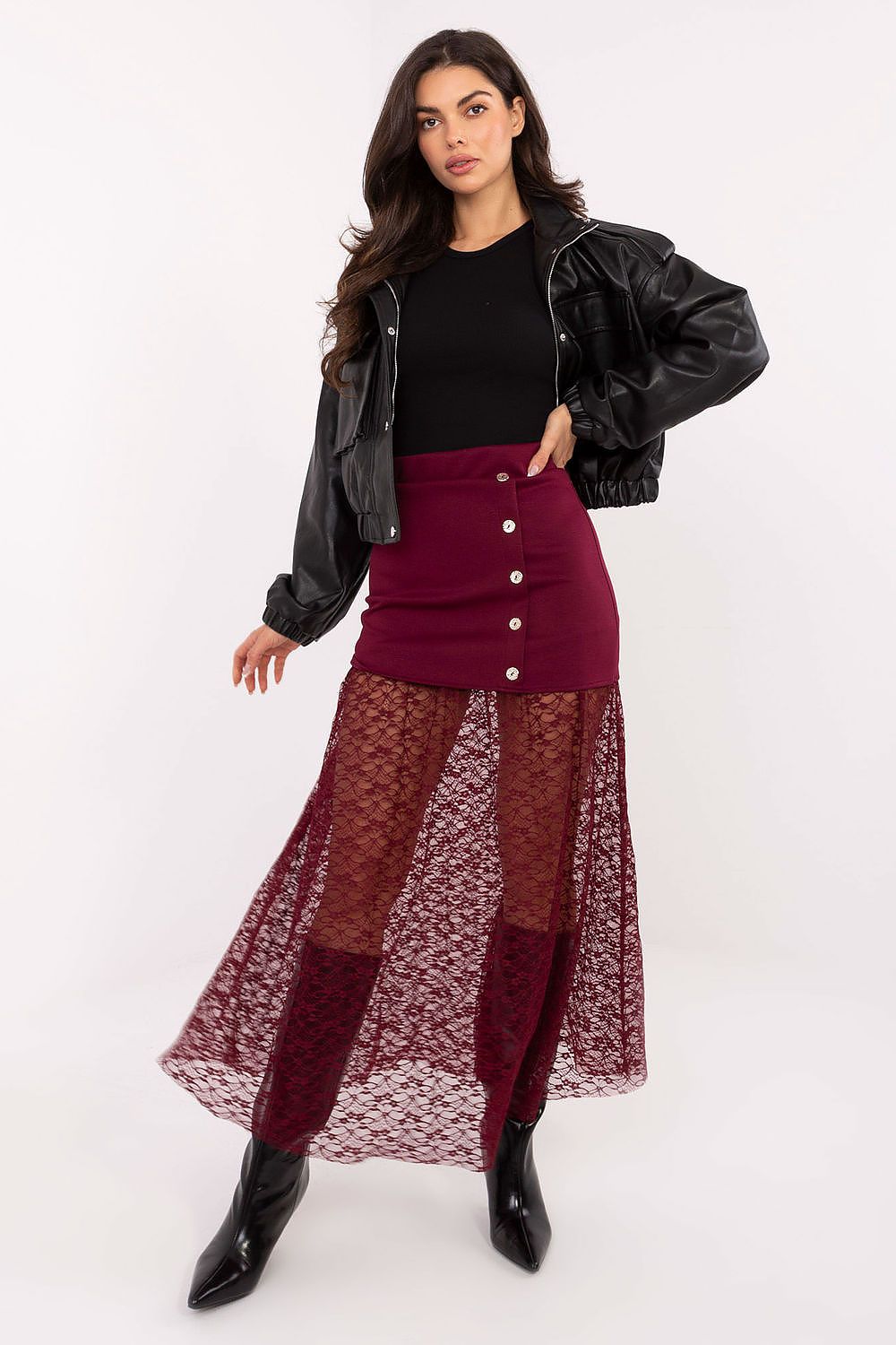 Jupe en dentelle model 221591 Italy Moda