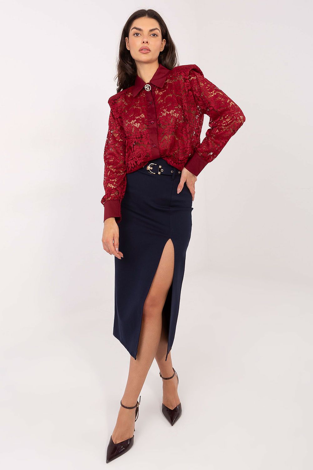 Chemise manche longue model 222317 Italy Moda