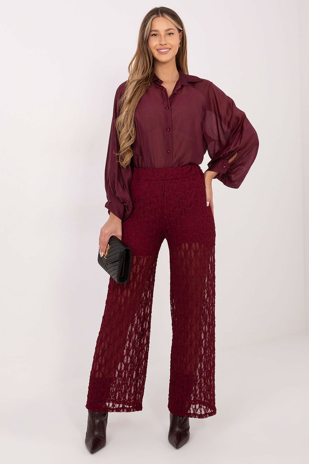 Pantalons en dentelle model 222596 Italy Moda