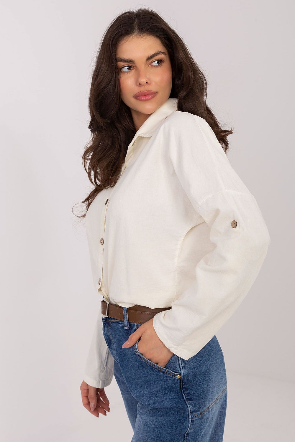 Chemise manche longue model 220822 Italy Moda