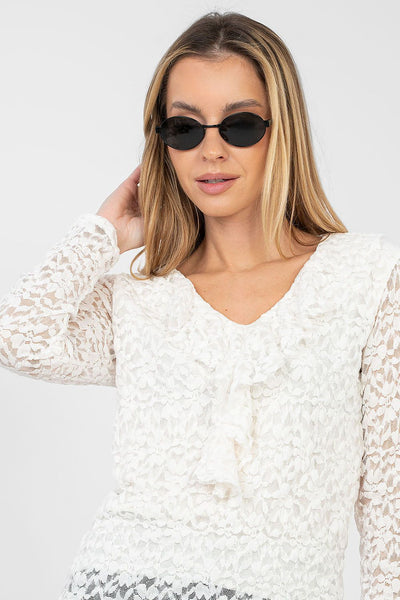  Blouse en dentelle model 223842 Rue Paris 
