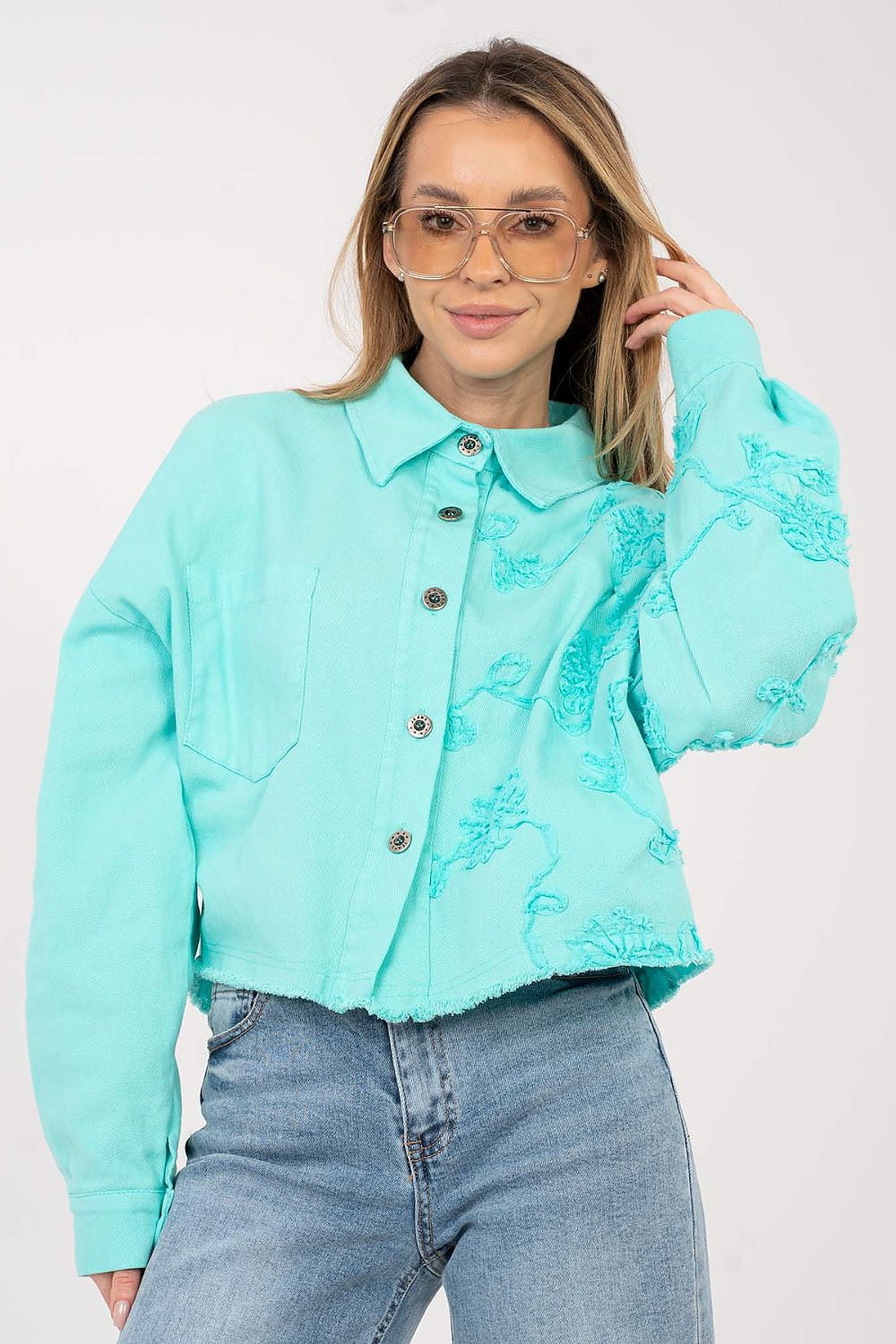 Veste en jean model 223788 Rue Paris