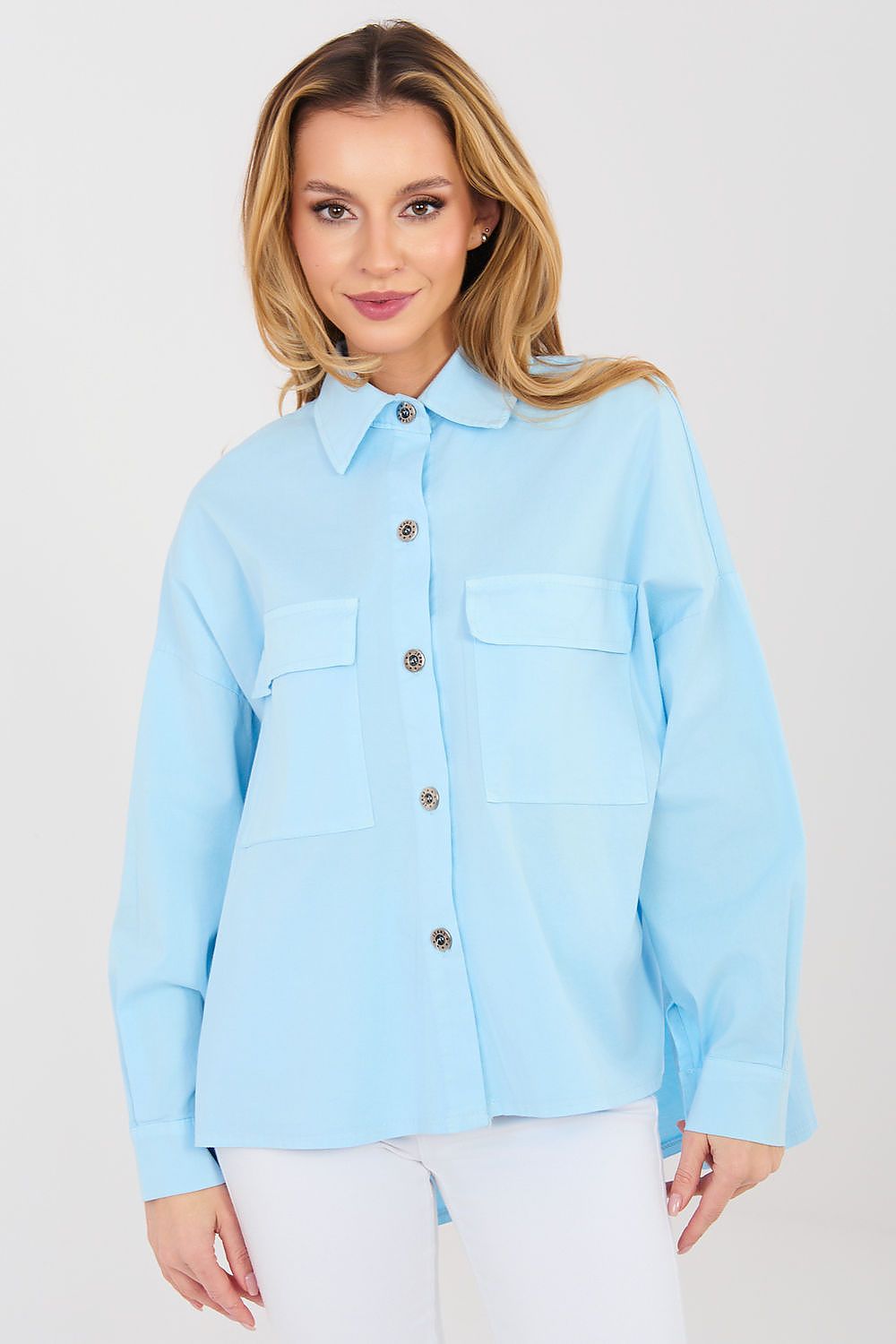 Chemise manche longue model 224197 Italy Moda