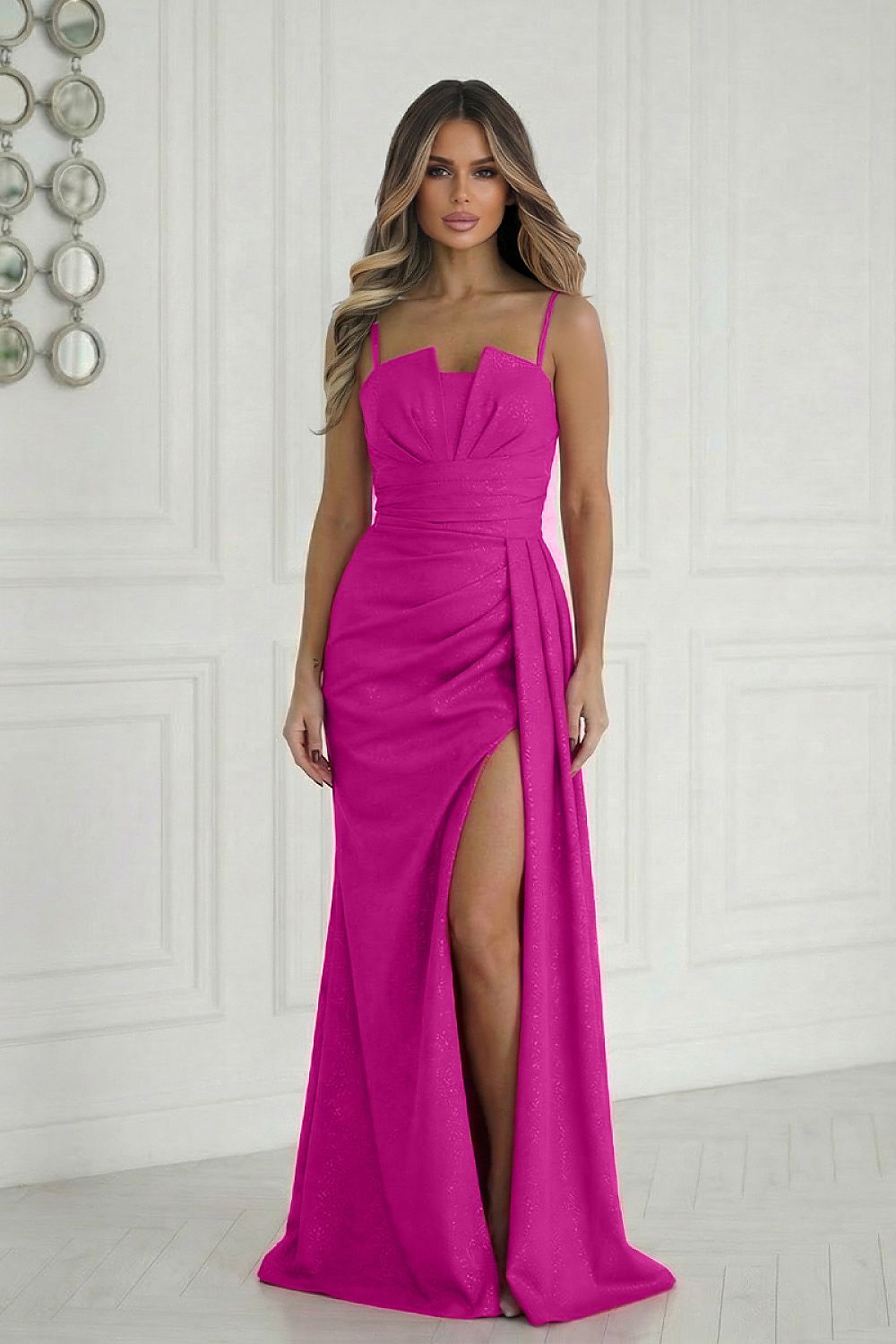 Robe longue model 224634 Bicotone