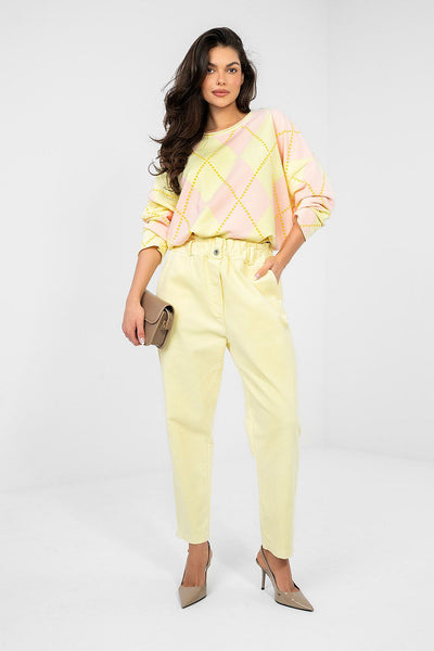  Pantalon en velours côtelé model 224840 Italy Moda 
