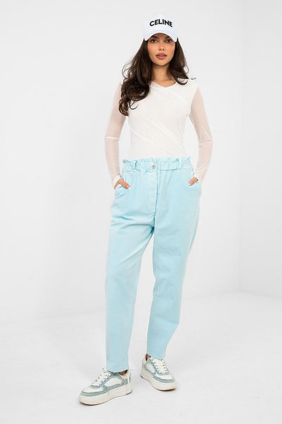  Pantalon en velours côtelé model 224842 Italy Moda 