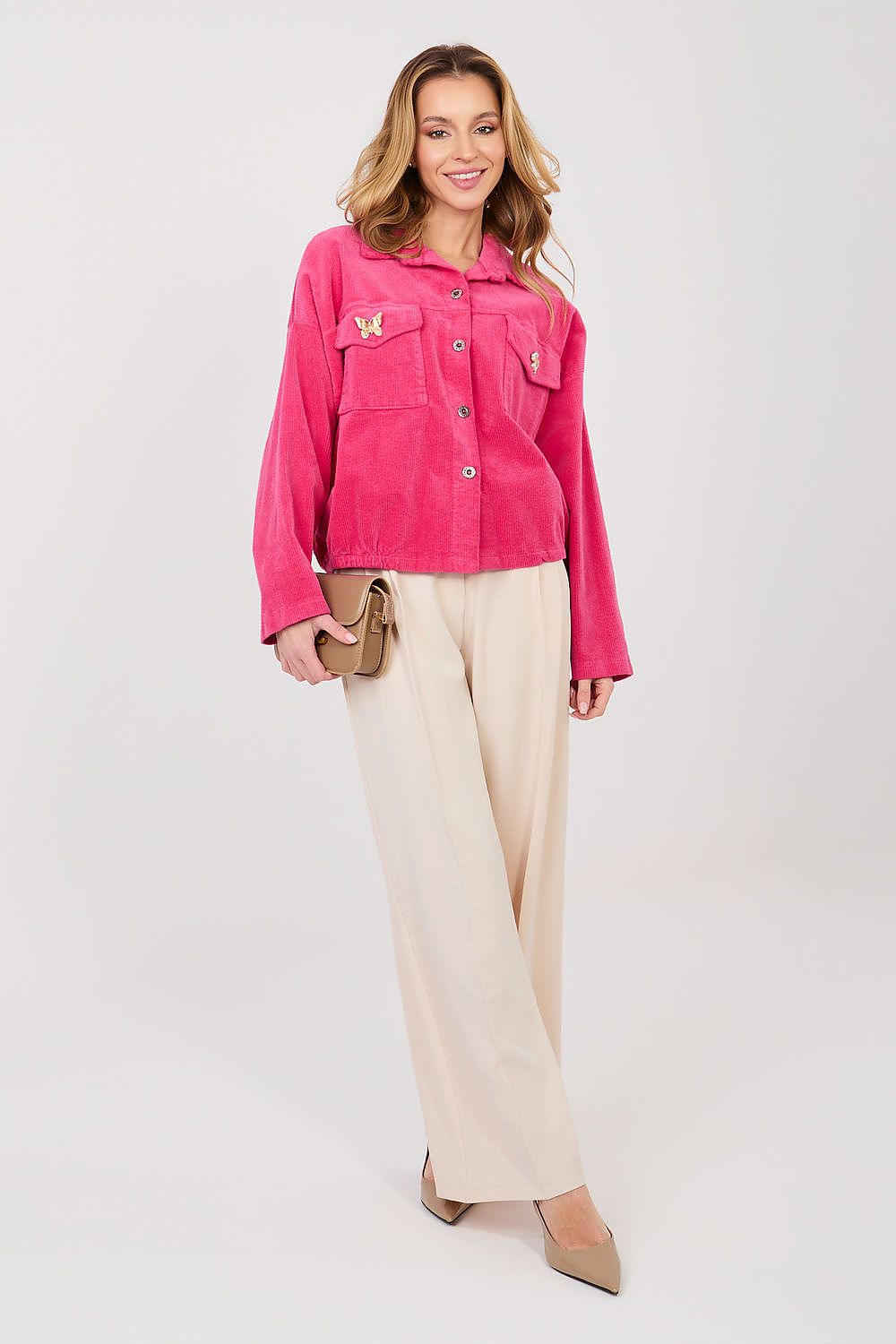 Veste en velours côtelé model 224981 Rue Paris