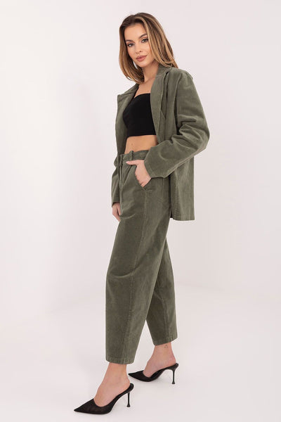  Pantalon en velours côtelé model 224998 Rue Paris 