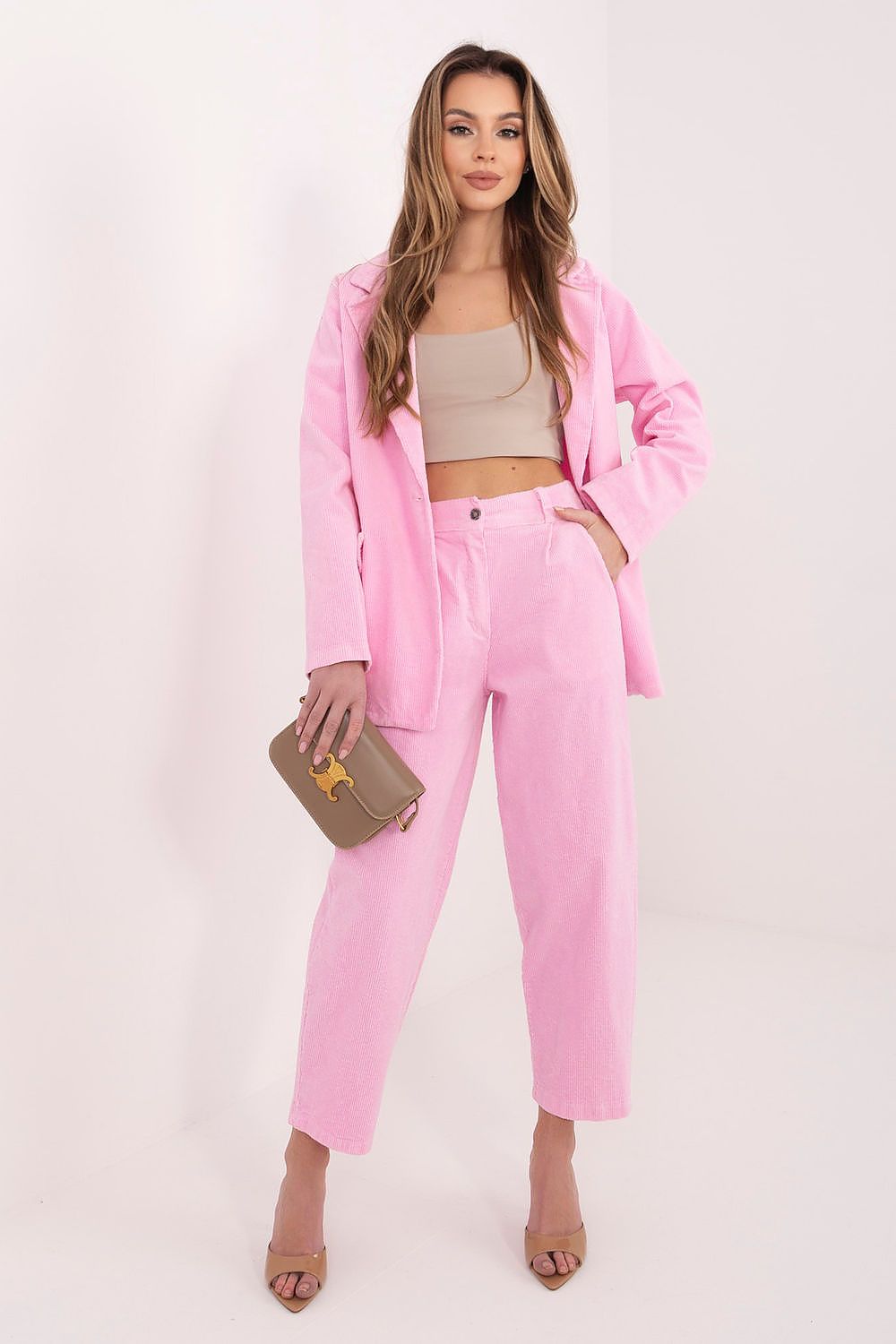 Pantalon en velours côtelé model 224997 Rue Paris