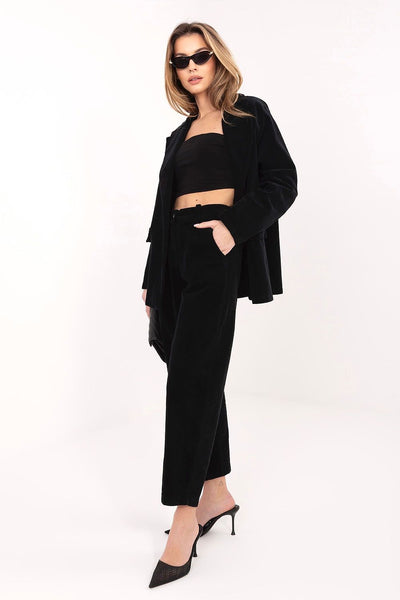  Pantalon en velours côtelé model 225001 Rue Paris 