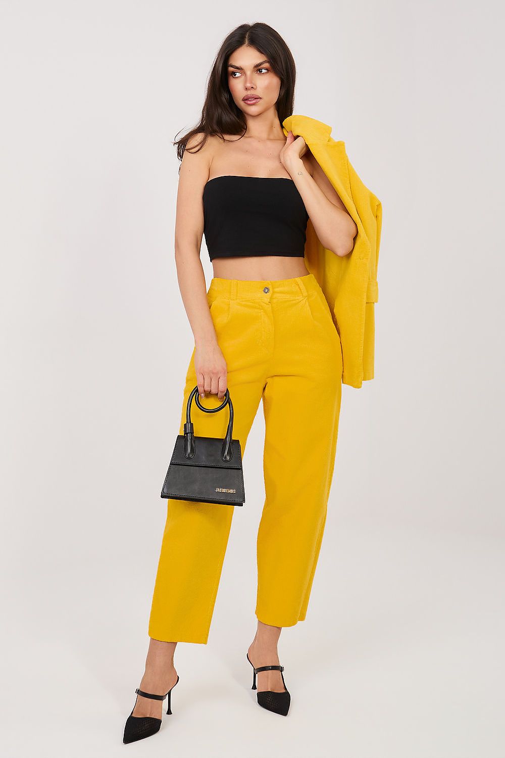 Pantalon en velours côtelé model 224997 Rue Paris
