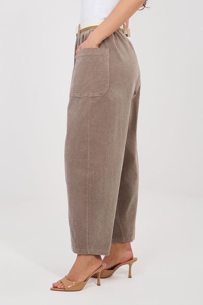 Pantalon en velours côtelé model 225097 Rue Paris 