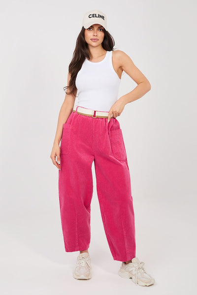  Pantalon en velours côtelé model 225095 Rue Paris 