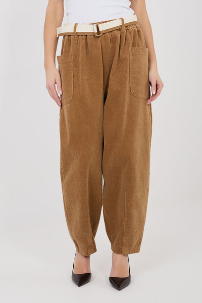 Pantalon en velours côtelé model 225424 Rue Paris 