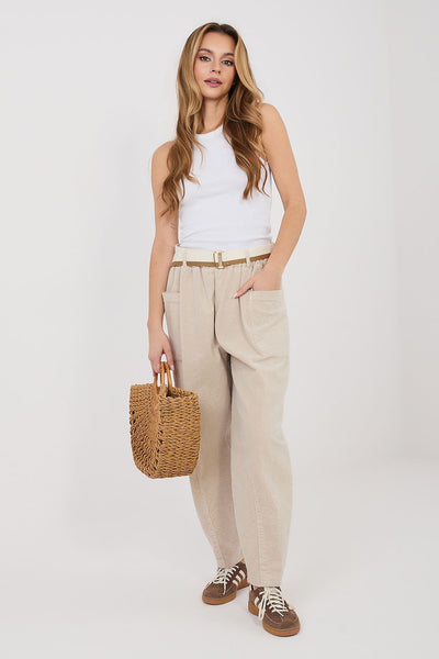  Pantalon en velours côtelé model 225426 Rue Paris 