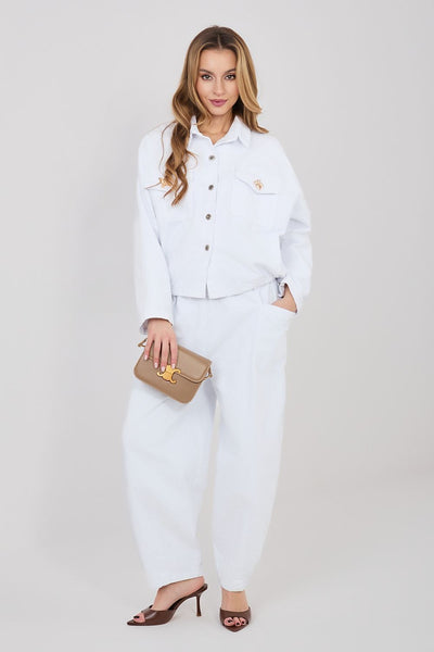  Pantalon en velours côtelé model 225425 Rue Paris 