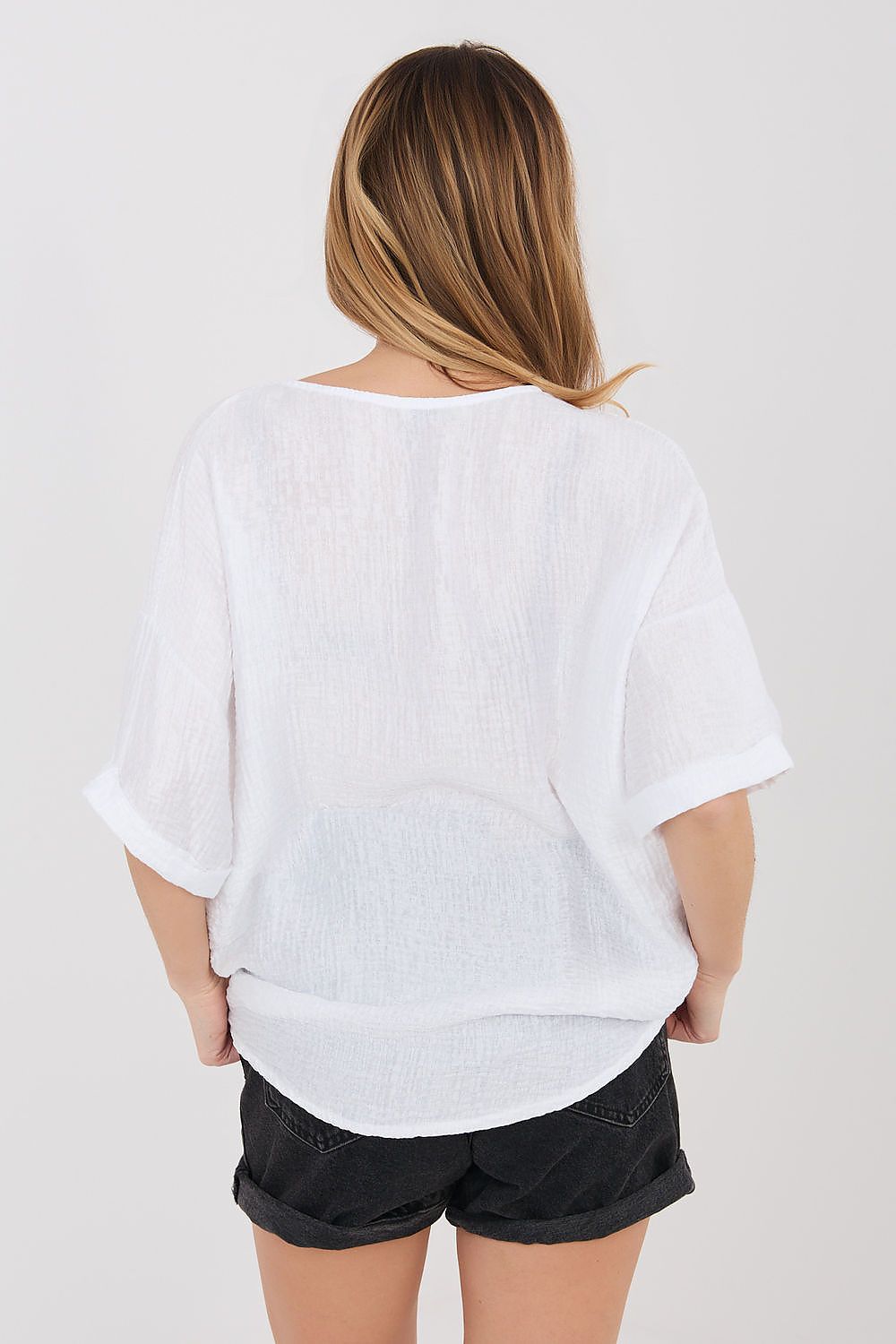 Chemise manche courte model 225510 Italy Moda