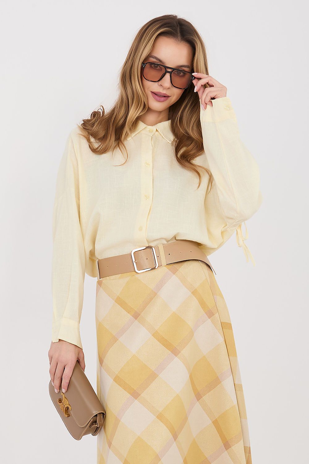 Chemise manche longue model 225514 Italy Moda
