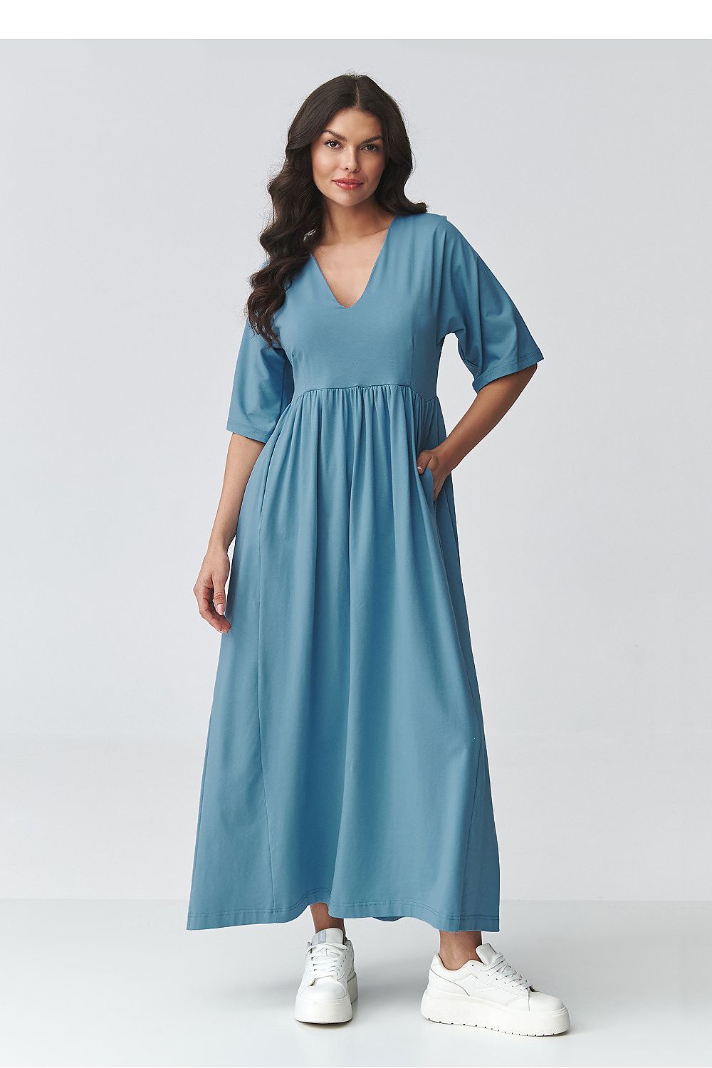 Robe de jour model 225633 Makadamia