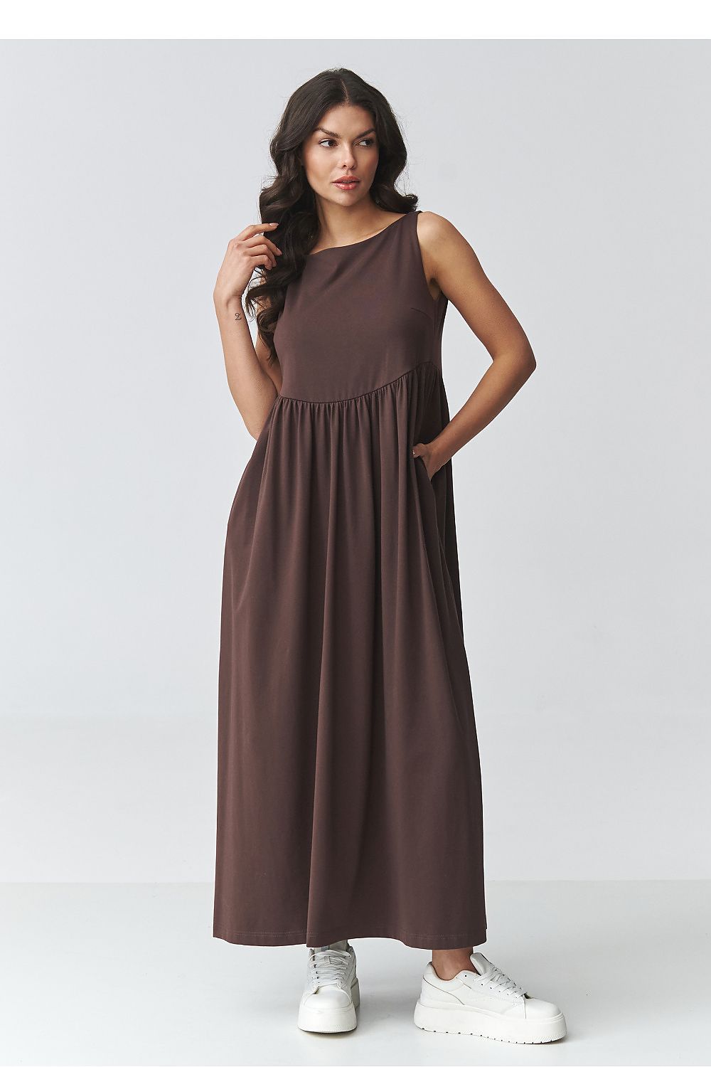 Robe de jour model 225638 Makadamia