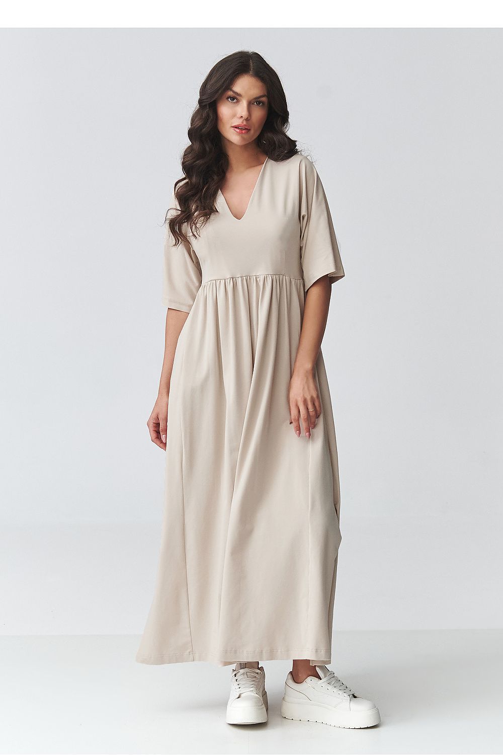 Robe de jour model 225633 Makadamia
