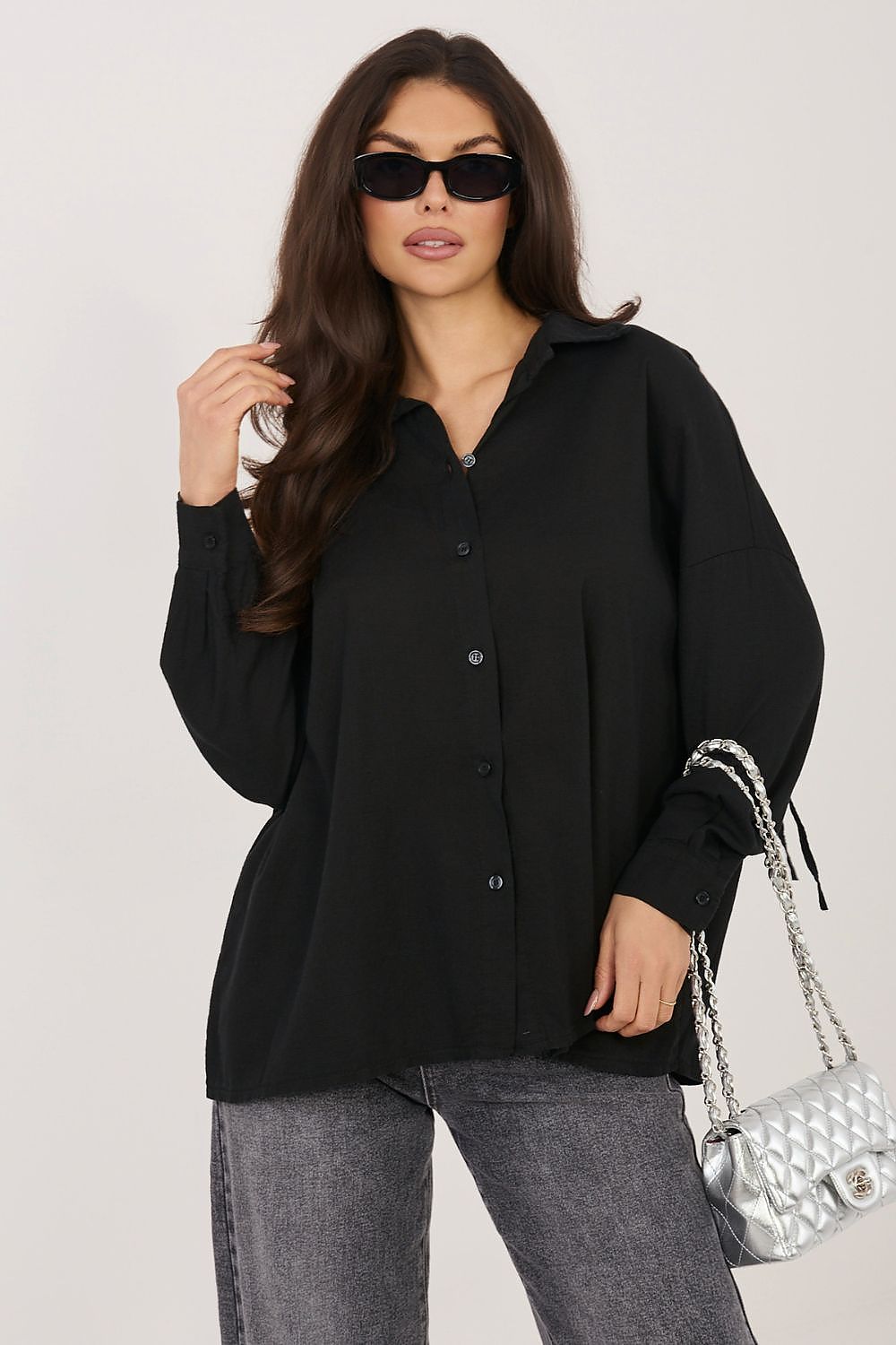 Chemise manche longue model 225514 Italy Moda