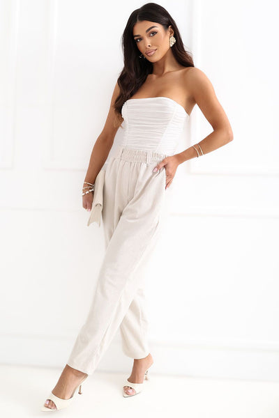  Pantalon en velours côtelé model 226967 Rue Paris 
