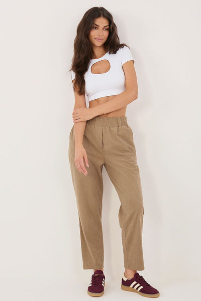  Pantalon en velours côtelé model 226968 Rue Paris 