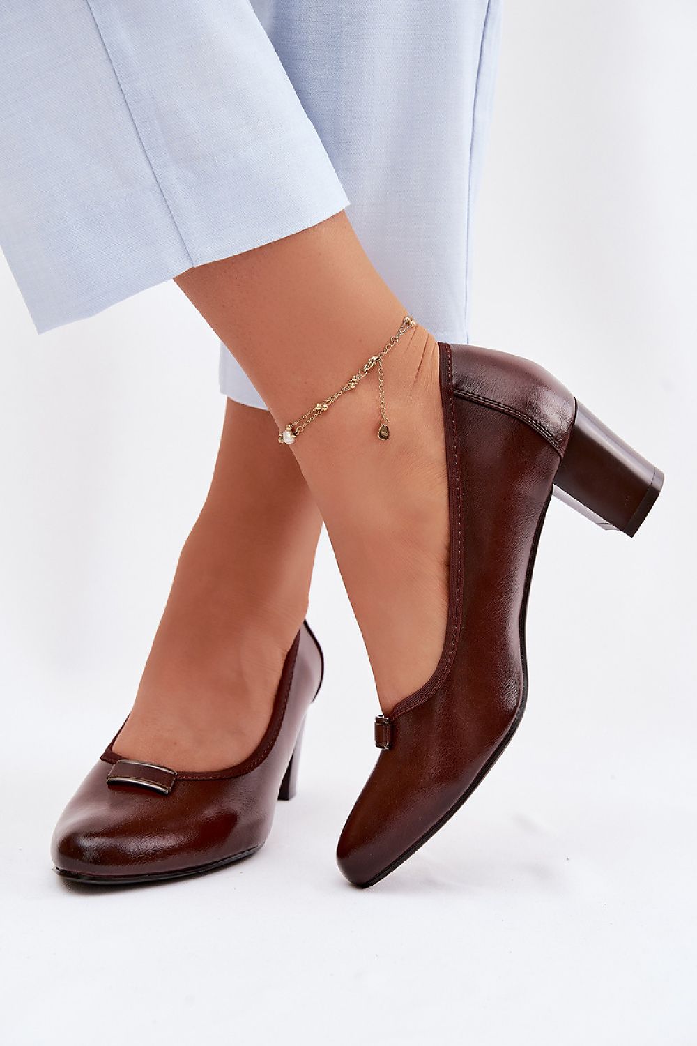 Escarpins talon large model 227171 Step in style
