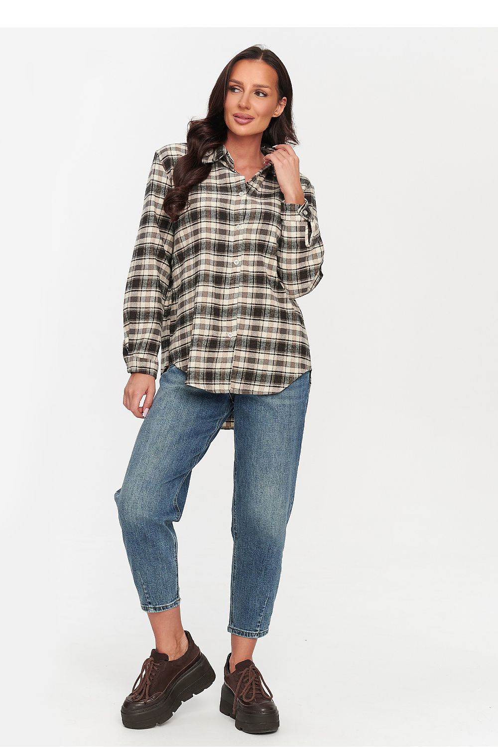 Chemise manche longue model 231008 Makadamia