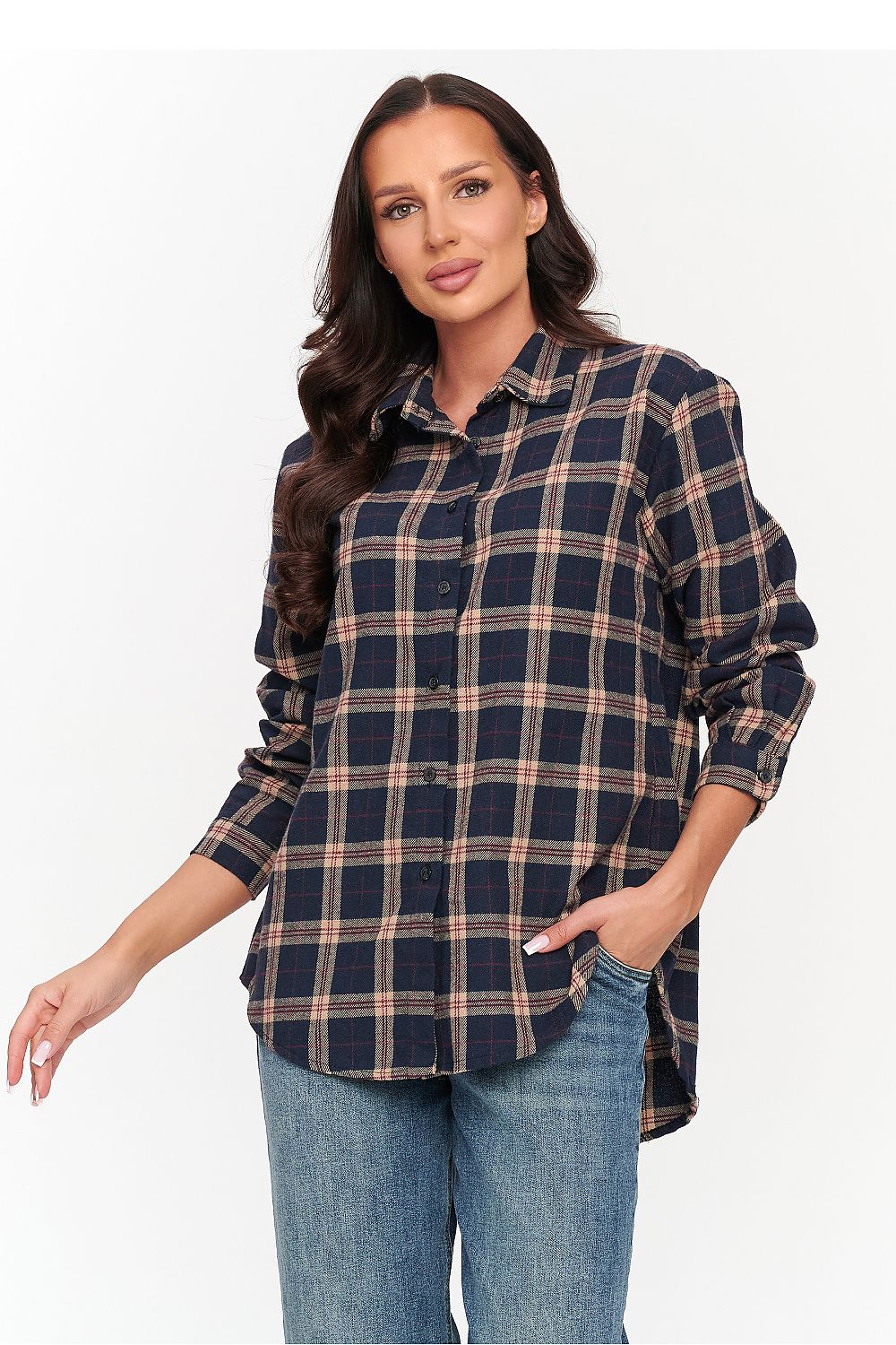 Chemise manche longue model 231008 Makadamia