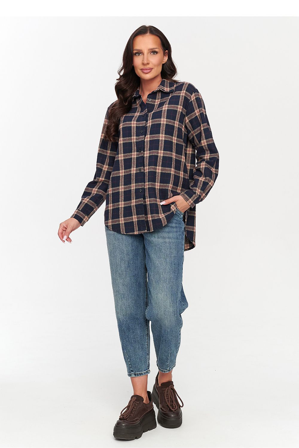 Chemise manche longue model 231008 Makadamia