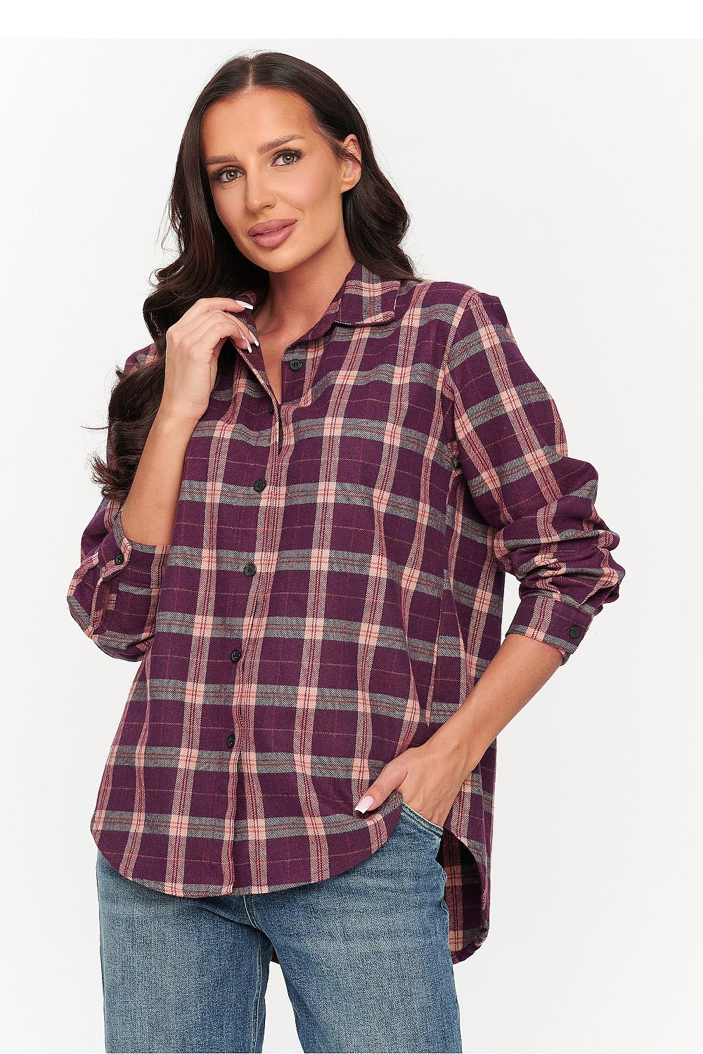 Chemise manche longue model 231008 Makadamia