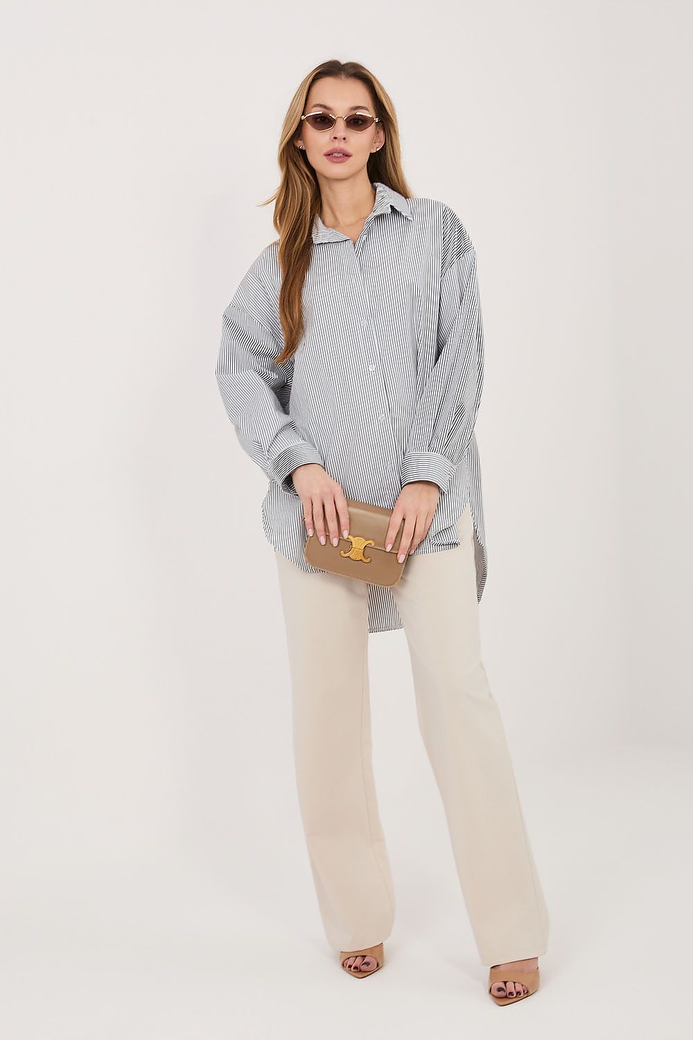 Chemise manche longue model 231521 Italy Moda