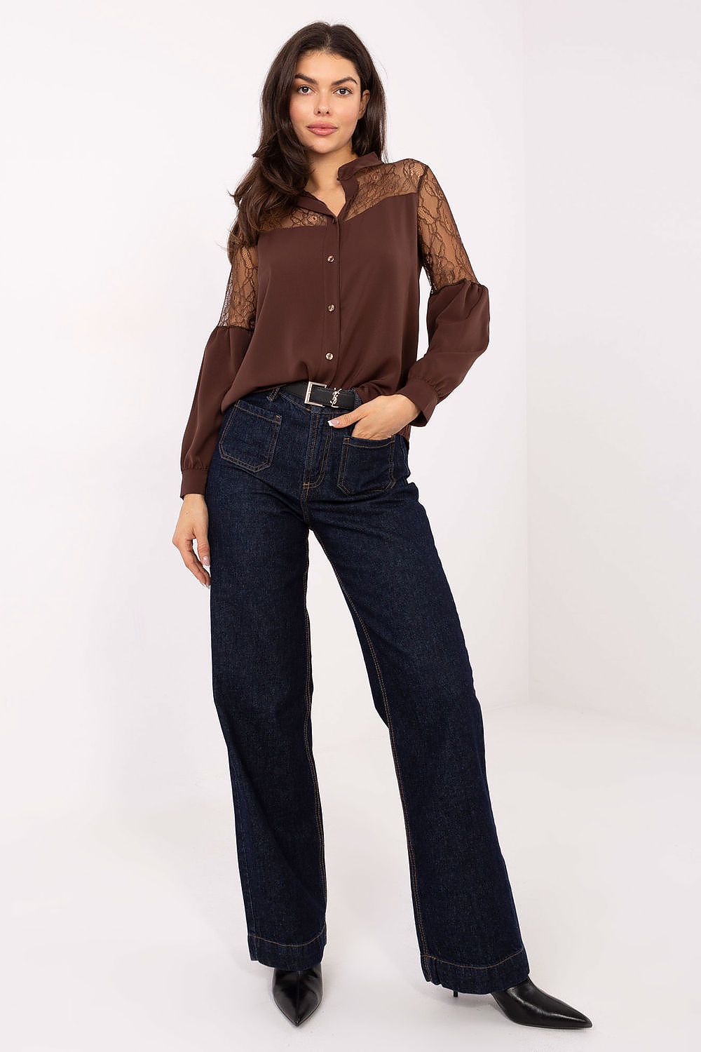 Chemise manche longue model 231525 Italy Moda