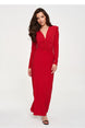  Robe longue model 232508 Makadamia 