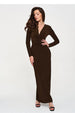  Robe longue model 232509 Makadamia 