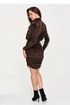  Robe courte model 232512 Makadamia 