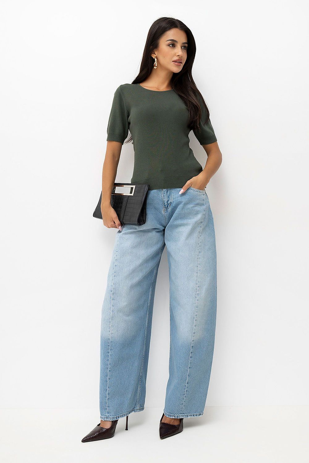  Pull à manches courtes model 232581 Factory Price 
