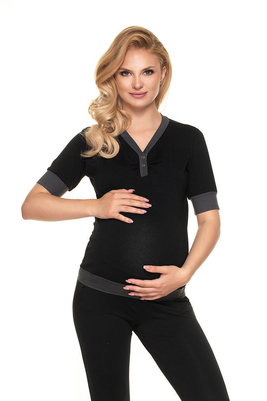  Pyjama de grossesse model 157824 PeeKaBoo 