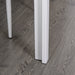 Ensemble table à manger et chaises pour 4 personnes, plateau rectangulaire en verre, pour cuisine salon maison, blanc Aosom